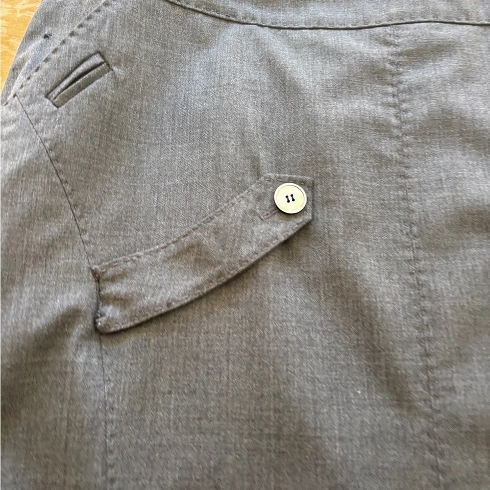 Luisa Spagnoli Charcoal A-Line Skirt